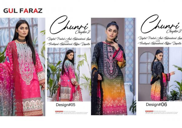 Gul Faraz Chunari Vol 2 Karachi Cotton Dress Material Collection